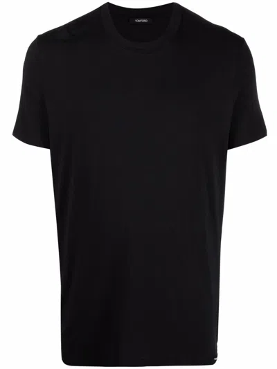 Tom Ford Basic Crewneck T-shirt In Black