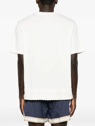 Che Inigo Crot-trim T-shirt In White