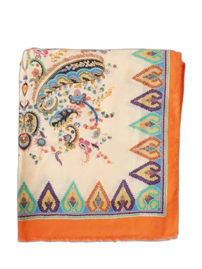 Etro Patterned Silk Scarf In Multi