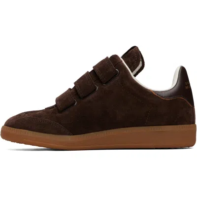 Isabel Marant Beth Sneakers Mit Klettverschluss In Clmw Chocolate/milky