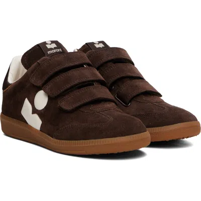 Isabel Marant Beth Sneakers Mit Klettverschluss In Clmw Chocolate/milky