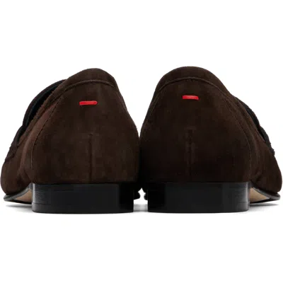 Aeyde Aldous Ruched Loafers In Brown