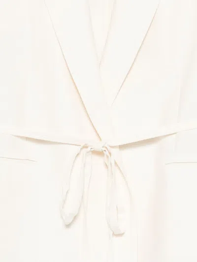 Seventy Mud Grey Wool Jacket In White