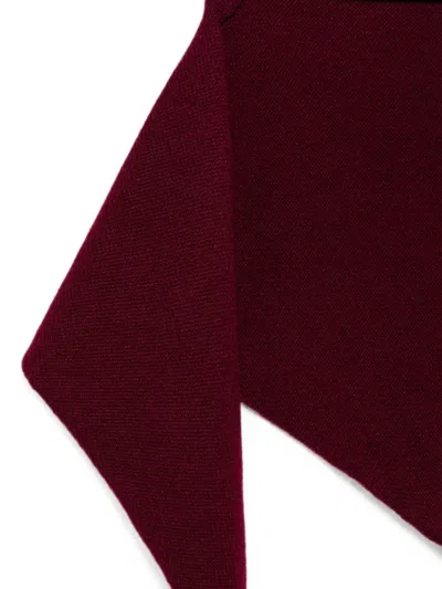 Lisa Yang Triangular Scarf In Burgundy
