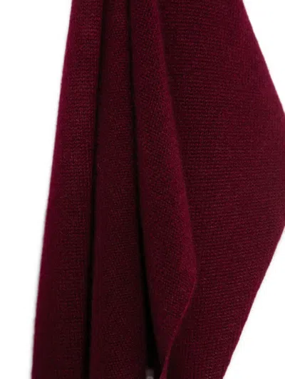 Lisa Yang Triangular Scarf In Burgundy