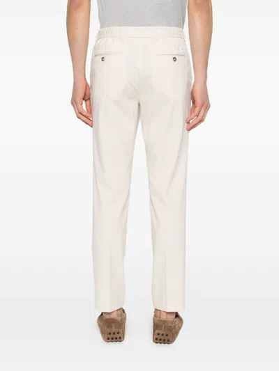 Manuel Ritz Beige Drawstring Trousers In White
