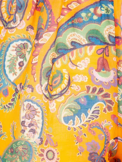 Etro Patterned Silk Shorts In Multi