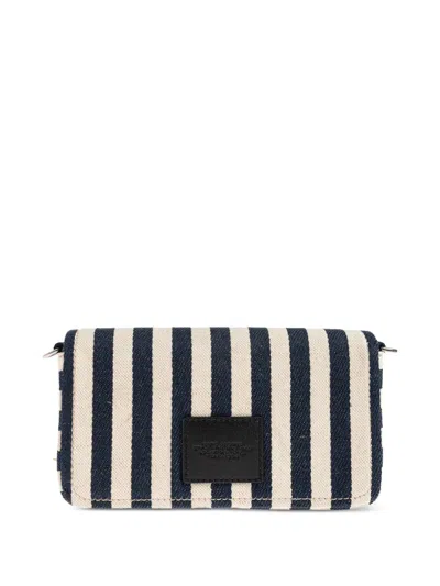 Marc Jacobs Mini Canvas Handbag With Bold Striped Pattern In Multicolor