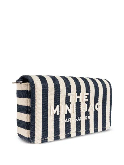 Marc Jacobs Mini Canvas Handbag With Bold Striped Pattern In Multicolor