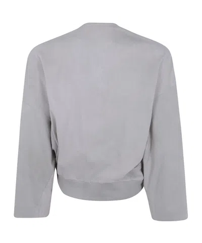 Ziggy Chen Collarless Jersey T-shirt In Gray