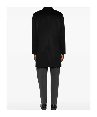 Kired Single-breasted Buttoned Coat In Black
