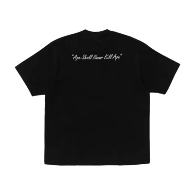 A Bathing Ape Graphic T-shirt In Black