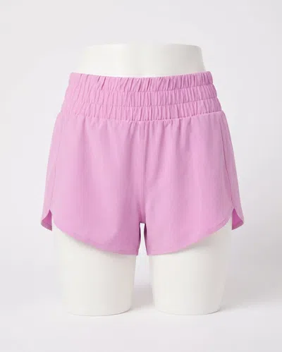 Spanx Booty Boost Run Shorts In Petunia In Pink