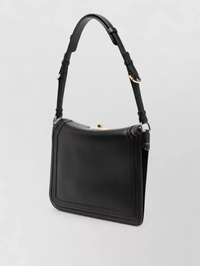 Lanvin Compagnon Small Asymmetrical Bag With A Python Finish