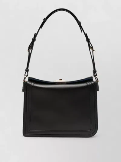 Lanvin Compagnon Small Asymmetrical Bag With A Python Finish