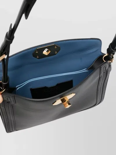 Lanvin Compagnon Small Asymmetrical Bag With A Python Finish