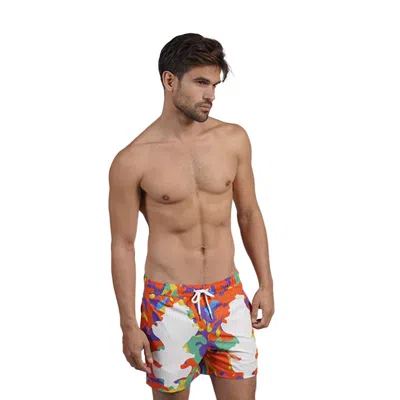Eight X Rorschach Swim Trunks In Multi In Multi