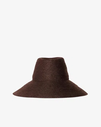 Janessa Leone Colette Hat In Chocolate