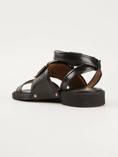 Shop Givenchy Oversize Buckle Sandal
