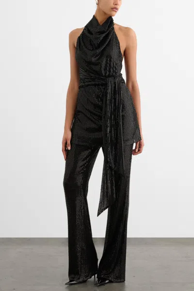 Toccin Gemma Sequin Pull On Pants In Black