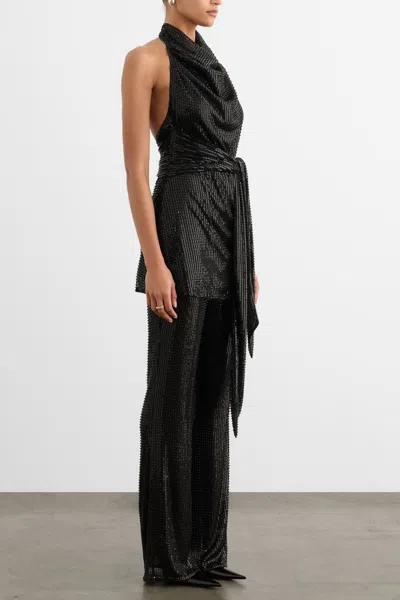 Toccin Gemma Sequin Pull On Pants In Black