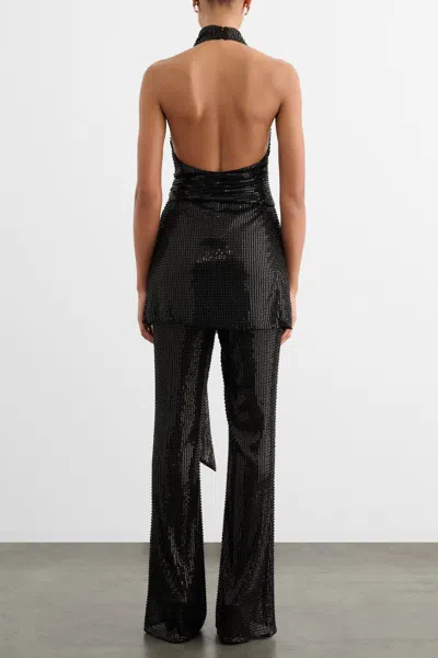Toccin Gemma Sequin Pull On Pants In Black