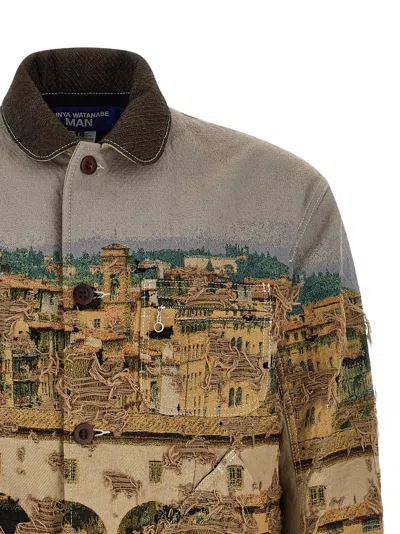 Junya Watanabe Multicolor Polyester Men's Jacket In Multicolor
