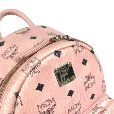 Pre-owned Mcm Pink Leather Backpack ()