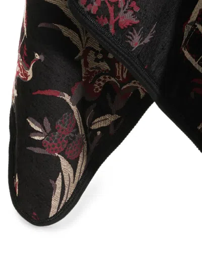 Etro Paisley Pattern Cape Relaxed Draped Silhouette In Multi