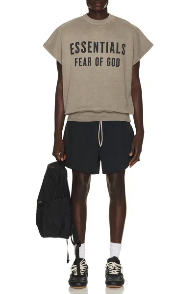 Essentials Drawstring Swim Trunks In Multi