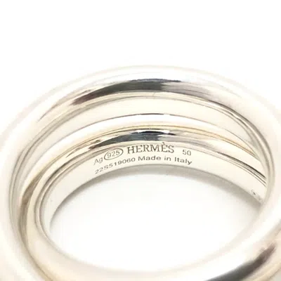 Pre-owned Hermes Silver Silver 925 Band Ring ()