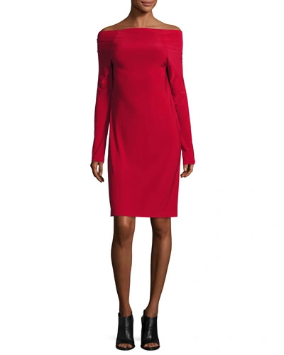 Norma Kamali Off-the-shoulder Dress, Red