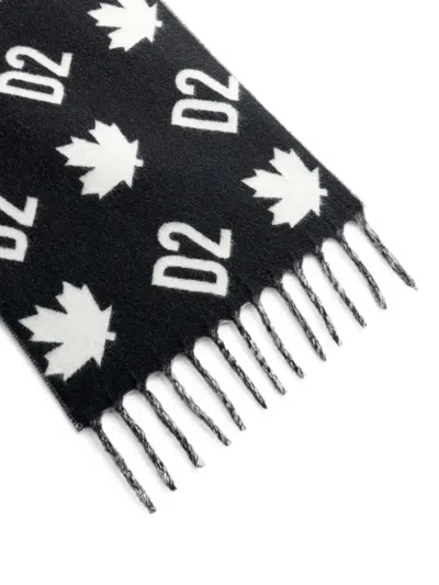 Dsquared2 D2 Monogram Scarf In Multi