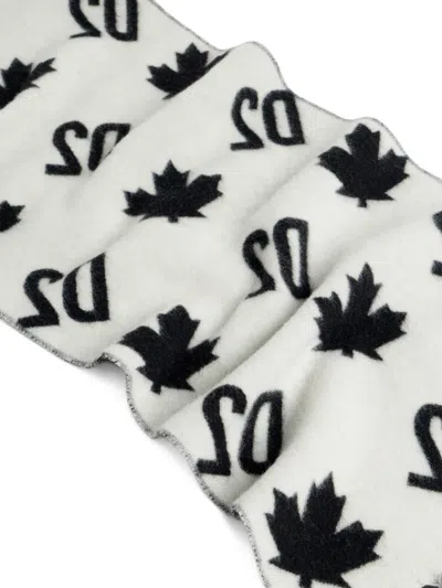 Dsquared2 D2 Monogram Scarf In Multi