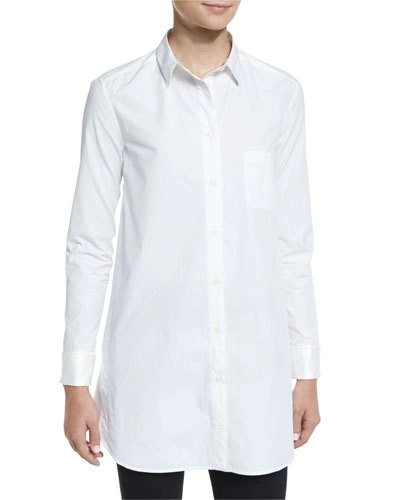 Rag & Bone Kingsley Long-sleeve Cotton Shirt, Bright White