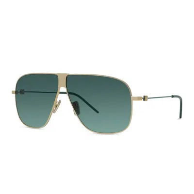 Givenchy Gv Speed 64mm Oversize Gradient Pilot Sunglasses In Gold