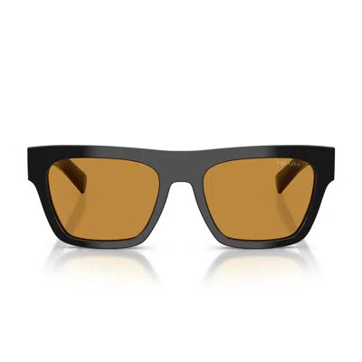 Prada Pr C03s 16k50p Occhiali Da Sole Neri Per Uomo In Pattern