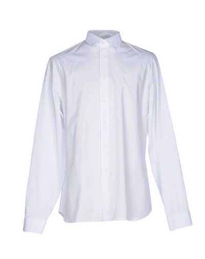 Shop Prada Solid Color Shirt In White