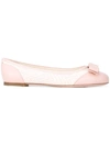 FERRAGAMO SALVATORE FERRAGAMO VARA BALLERINA SHOES - PINK,65861711919471