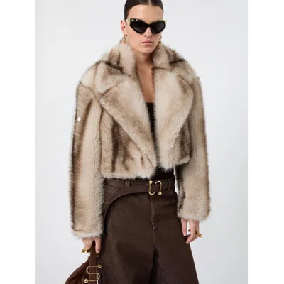 Sportmax Pinstripe-pattern Jacket In Brown