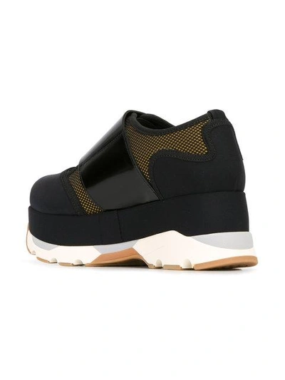 Shop Marni Platform Sneakers In Black