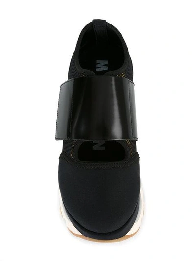 Shop Marni Platform Sneakers In Black