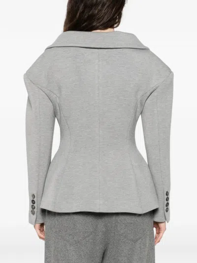 Giuseppe Di Morabito 노치드 라펠 블레이저 In Gray
