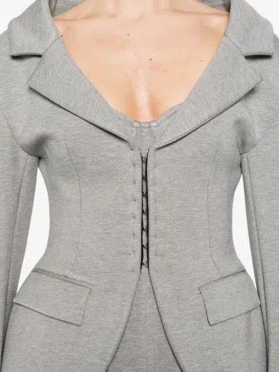 Giuseppe Di Morabito 노치드 라펠 블레이저 In Gray