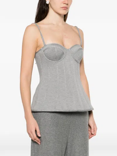 Giuseppe Di Morabito Structured Top In Gray