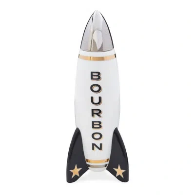 Jonathan Adler Rocket Bourbon Decanter In White