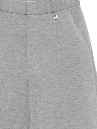 Giuseppe Di Morabito 로고 팬츠 In Gray