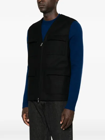 Barena Venezia Vico Multi-pocket Gilet In Red