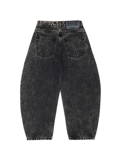 Diesel D-milty Washed-effect Jeans In Black