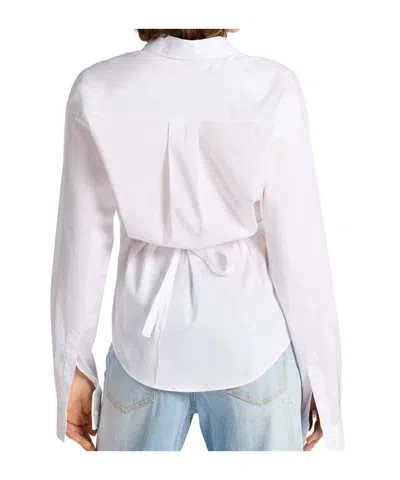 Dsquared2 Wrap Shirt In White
